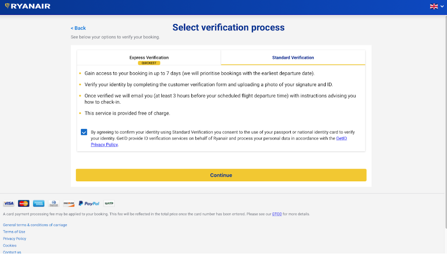 ryanair_verification_process